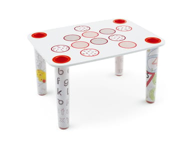 LITTLE FLARE - Rectangular MDF Kids table (Request Info).