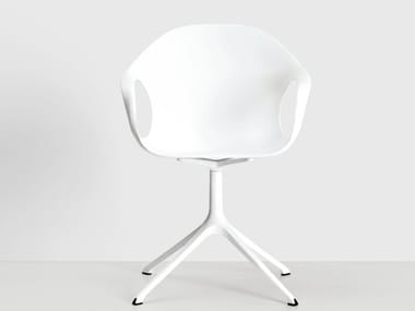 ELEPHANT - Polyurethane chair with 4-spoke base with armrests (Request Info).