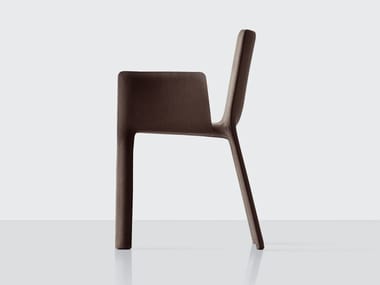 JOKO - Upholstered leather chair with armrests (Request Info).