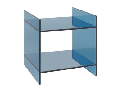 DREI - Square glass coffee table (Request Info).