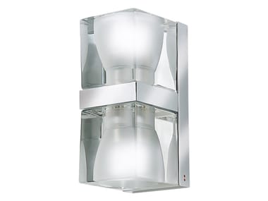 CUBETTO - Glass wall light by Fabbian