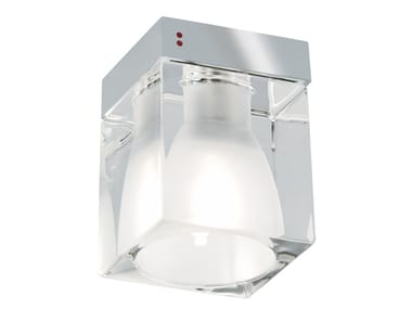 CUBETTO - Ceiling crystal spotlight by Fabbian