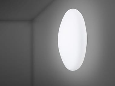 LUMI WHITE - Glass wall lamp / ceiling lamp by Fabbian