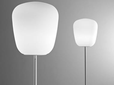 LUMI BAKA - Halogen fluorescent glass floor lamp by Fabbian