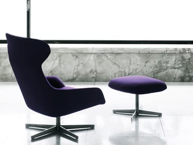 READER - Swivel upholstered armchair (Request Info).