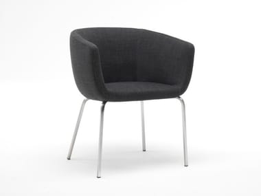 NUT - Upholstered fabric chair with removable cover (Request Info).