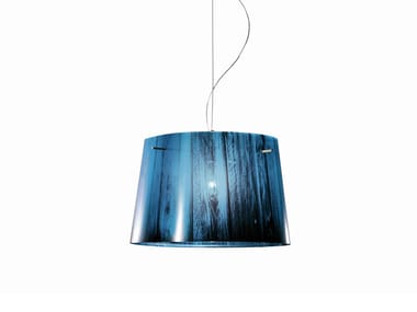 WOODY - Suspension lamp in wood and polycarbonate (Request Info).