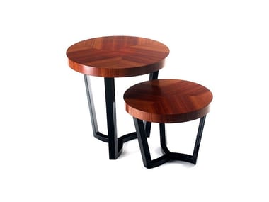 SULIVAN - Round rosewood side table (Request Info).