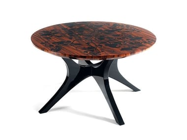 PEARL - Round wood veneer coffee table for living room (Request Info).