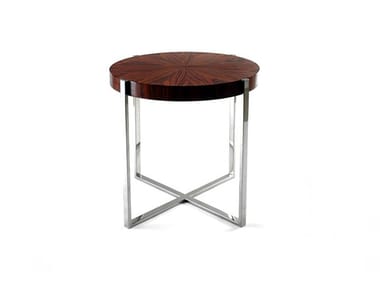 BROADWAY - Handmade round wood veneer coffee table (Request Info).