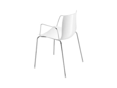 CATIFA 46 - Stackable chair with armrests (Request Info).