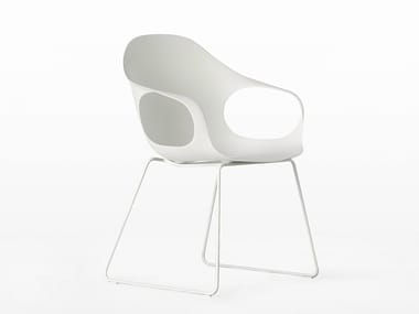 ELEPHANT - Sled base polyurethane chair with armrests (Request Info).