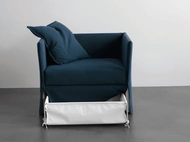 FOX - Fabric armchair bed with removable cover (Request Info).