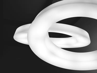CIRCULAR POL - LED dimmable polyethylene pendant lamp (Request Info).