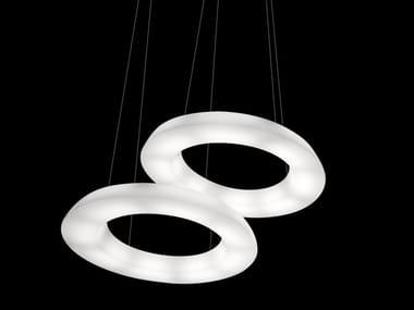CIRCULAR POL J - LED dimmable polyethylene pendant lamp (Request Info).