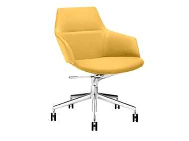 ASTON - Height-adjustable office chair with castors with 5-Spoke base (Request Info).