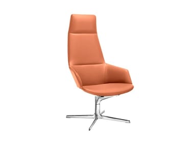 ASTON LOUNGE - Swivel executive chair with 4-spoke base with armrests (Request Info).