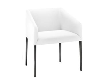 SAARI - Upholstered restaurant chair with armrests (Request Info).