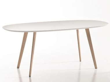 GHER - Design oval wooden table (Request Info).