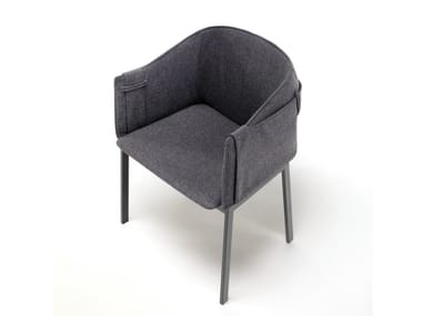 POLO GRACE - Upholstered fabric chair with armrests (Request Info).