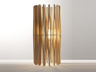 STICK - Wooden table lamp by Fabbian