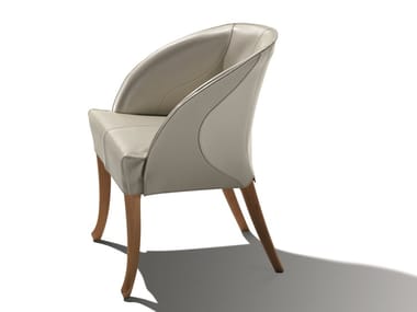 PROGETTI - Tanned leather easy chair (Request Info).