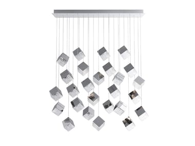 PYRITE 26 RECTANGULAR - LED crystal pendant lamp (Request Info).