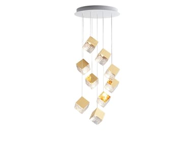 PYRITE 9 - LED crystal pendant lamp (Request Info).