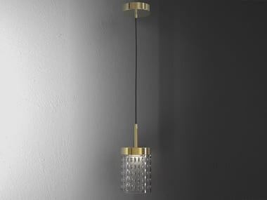 QUARZO 725/S1 - LED crystal and metal pendant lamp (Request Info).