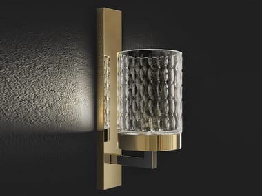 QUARZO 725 - LED crystal wall lamp with metal frame (Request Info).
