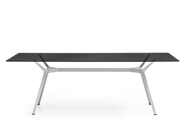 PYLON - Rectangular crystal and steel table (Request Info).
