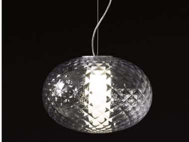 RECUERDO - 484 - LED glass and aluminium pendant lamp (Request Info).