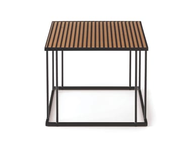 RENEE - Square metal coffee table for living room (Request Info).