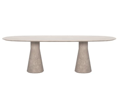 REVERSE CONFERENCE - Oval polyethylene meeting table (Request Info).