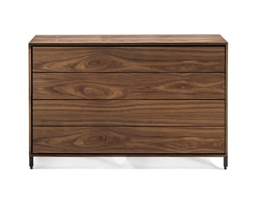 Rialto - Solid wood chest of drawers with integrated handles (Request Info).