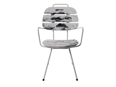 RIBS - Polyethylene garden chair with armrests (Request Info).