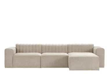 RIFF - Modular 3 seater fabric sofa with chaise longue (Request Info).