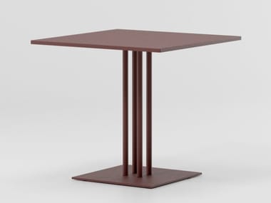 RINGER - Square aluminium table (Request Info).