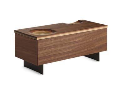 RIPPLES BOX - Rectangular wooden coffee table with storage space (Request Info).