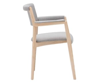 RIZO SO2041 - Solid wood chair with integrated cushion (Request Info).