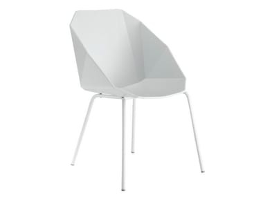 ROCHER - Technopolymer chair with armrests (Request Info).