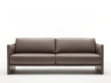 ROLF BENZ 009 CARA - 3 seater leather sofa (Request Info).