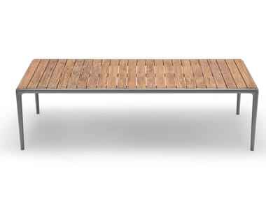 ROLF BENZ 250 YOKO - Rectangular garden table with teak top (Request Info).