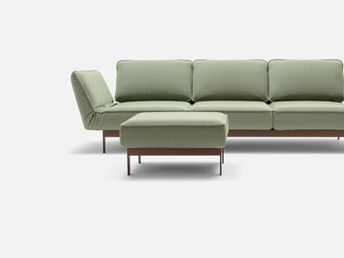 ROLF BENZ 386 MERA - Upholstered pouf (Request Info).