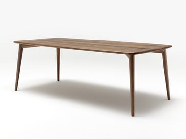 ROLF BENZ 900 - Rectangular solid wood table (Request Info).