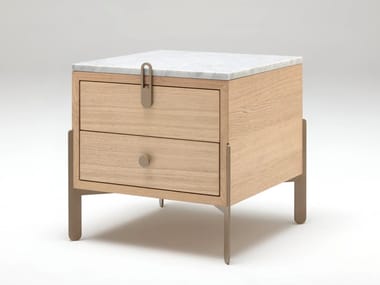 ROLF BENZ 914 - Square bedside table with drawers (Request Info).