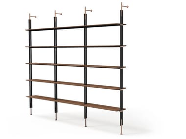 ROLL - Wall-mounted sectional wooden bookcase (Request Info).