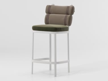 ROLL - High upholstered fabric stool (Request Info).