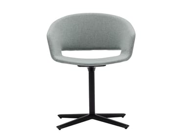 RONDA SO0465 - Swivel upholstered chair with 4-spoke base (Request Info).