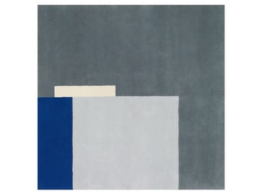 ROQUEBRUNE - Square wool rug with geometric shapes (Request Info).